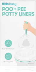 Frida Baby Poo + Pee Potty Liners, Leak-Proof, Easy Cleanup, 30 Count