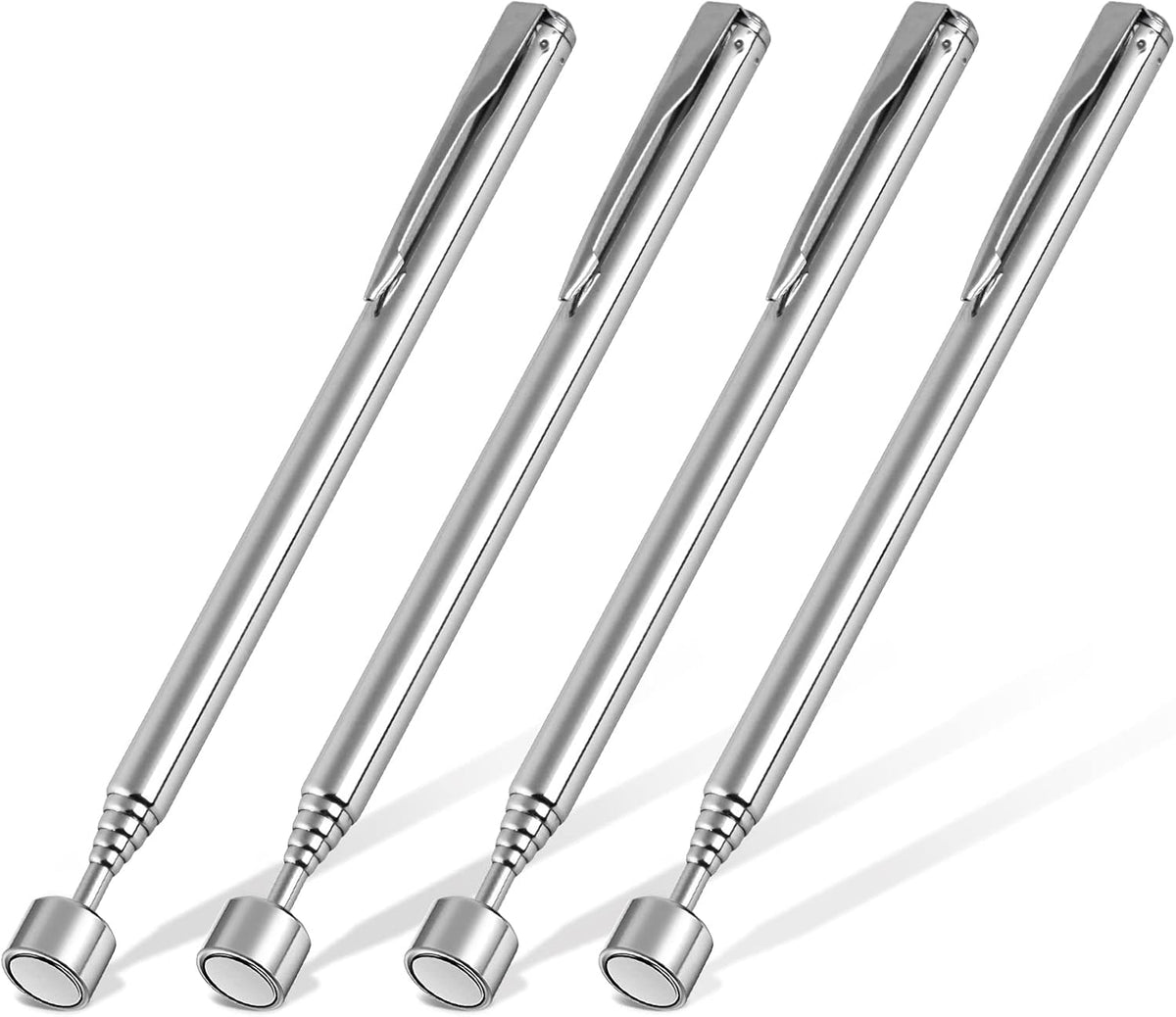 1 Piece 3.5LBs Telescoping Magnetic Pickup Tool, with Pen Clip Design, Magnet Stick Rod Extendable 5.1" to 25.4" for Men, Birthday, Father's Day, Christmas Gift
