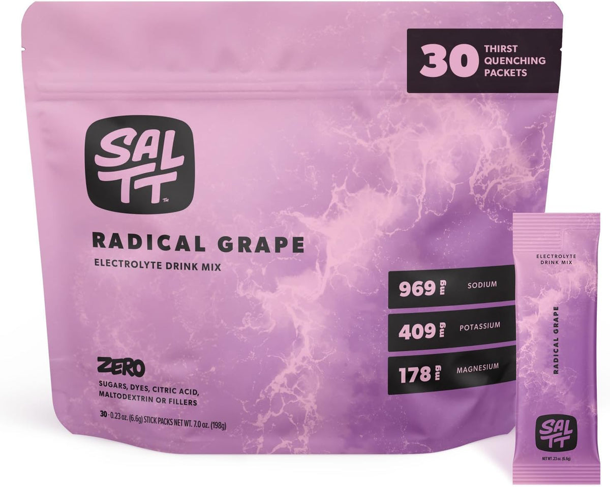 SALTT Electrolyte Packets - Clean Slate (30 Sticks) - Zero Sugar