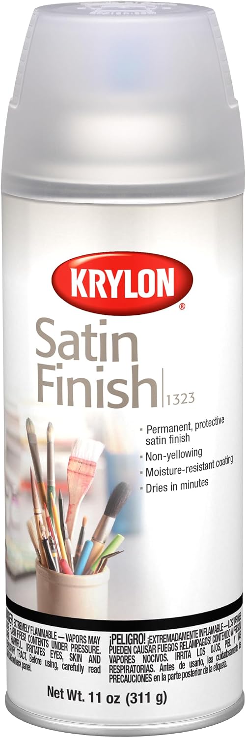 Krylon Workable Fixative Spray, Clear, Gloss, Solvent, 11 oz K01306-1 Each
