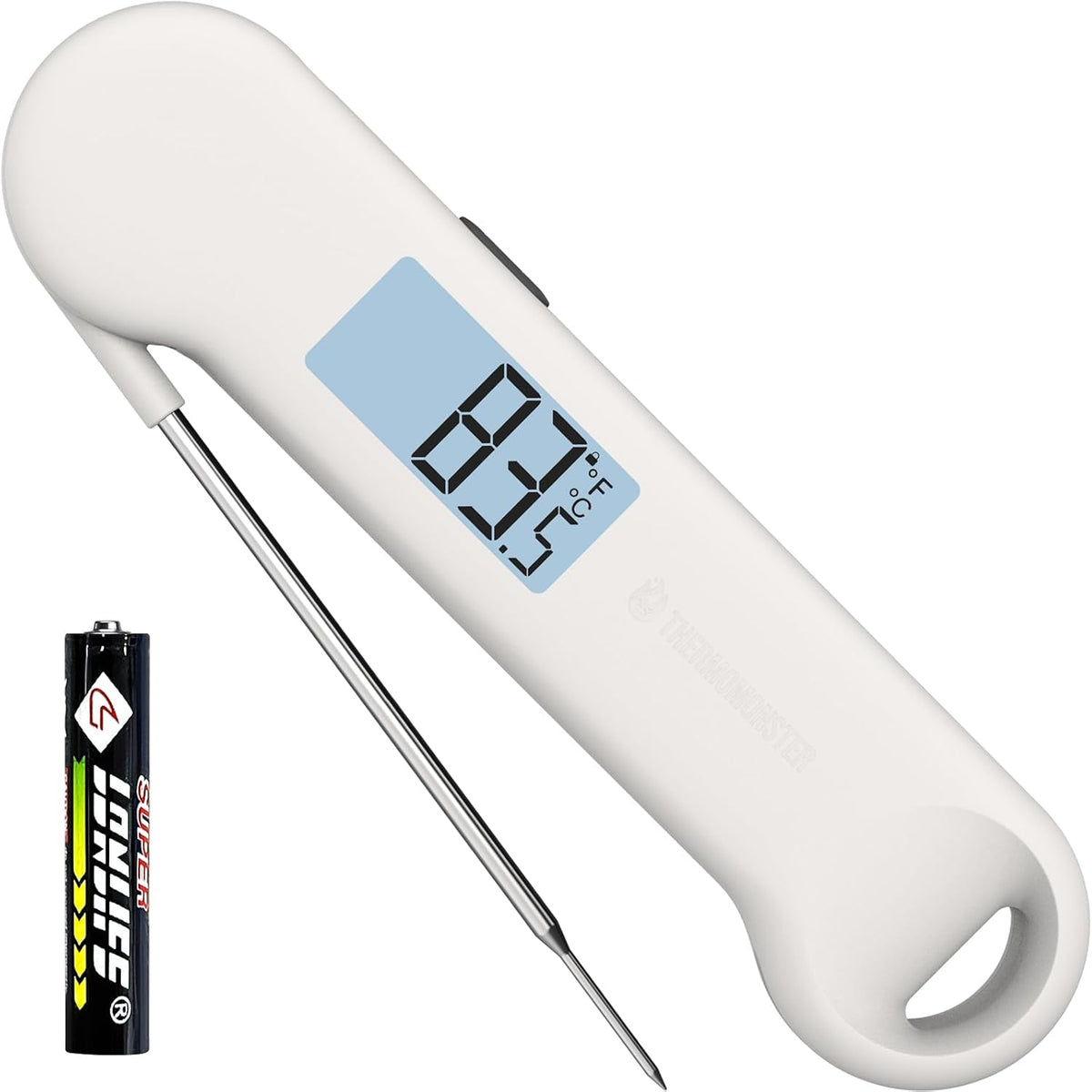 0.5 Sec Instant Read Grill Meat Thermometer Digital Food Cooking BBQ, Black