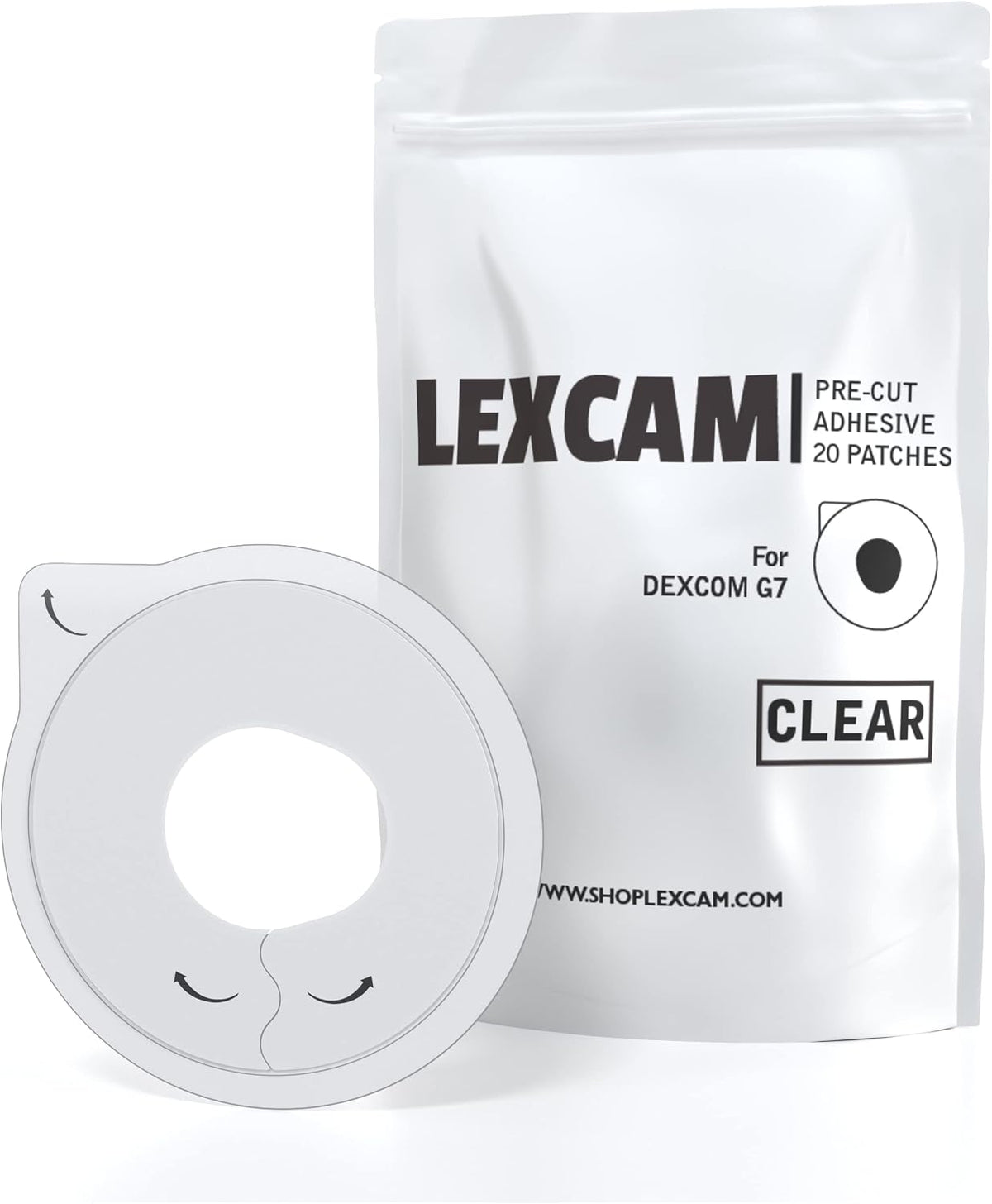 Dexcom G7 Over Patches Waterproof 20 Pack - Sweatproof Clear CGM Overpatch