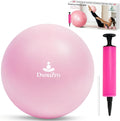 9" Pink Pilates Ball with Air Pump for Core & Balance
