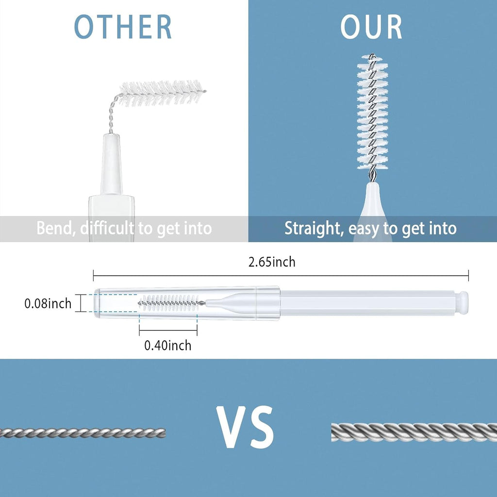 Lumkew Shower Head Cleaning Brush for Small Hole, White