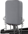 RV Electric Tongue Jack Cover, Heavy-Duty Waterproof with Chain Hook-Black