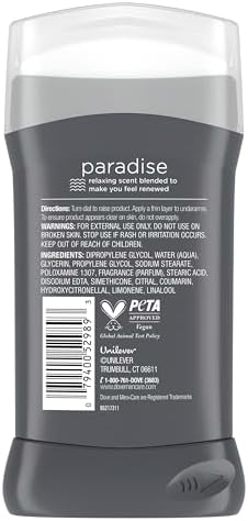 Dove Men Deodorant Stick, Paradise Mood Boosting Scent, Odor 3 oz