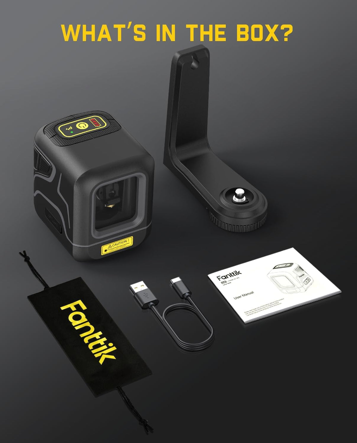 Fanttik D2 Pocket Green Laser Level for Picture Hanging and Home DIY