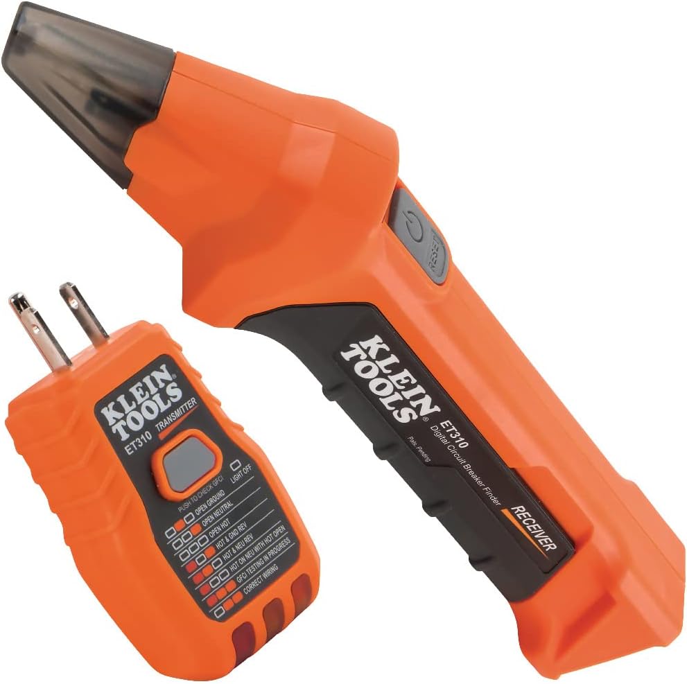 Klein Tools ET310 AC Circuit Breaker Finder, Electric and Voltage Tester with Integrated GFCI Outlet Tester