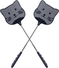 2pcs Extendable Fly Swatter, 25 inch Handle Indoors Flyswatters