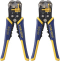 IRWIN Vise-Grip Wire Stripper, 2 Inch Jaw, Cuts 10-24 AWG, ProTouch for Comfort, Blue (2078300)