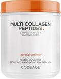 Codeage Multi Collagen Protein Powder Peptides, 5 Types, Unflavored, 20 Oz