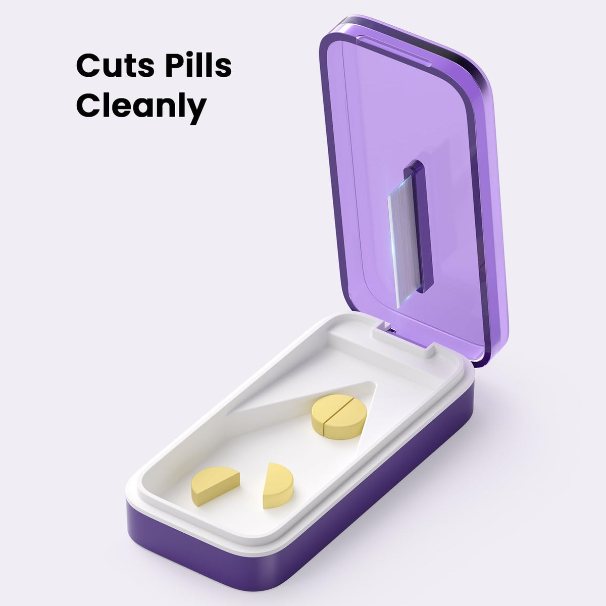 Pill Cutter Splitter for Large or Small Pills, Precision Pill Splitters for Cutting Multiple Pills/Supplement/Medication/Vitamins