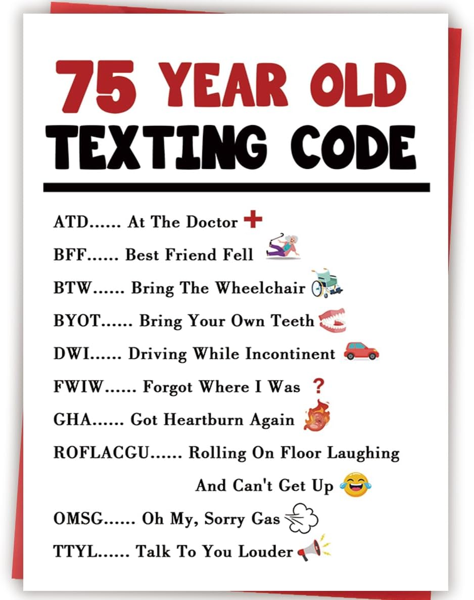 Funny 60th Birthday Card Gift Decorations for Women Men Him Her