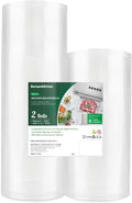 Bonsenkitchen Vacuum Sealer Bags, 2 Rolls 11" x 50', for Food Storage Saver