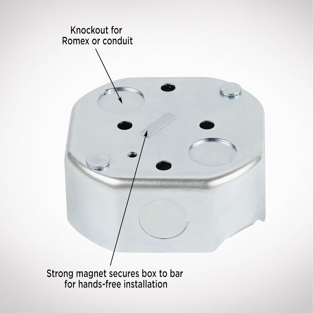 Westinghouse 0110000 Saf-T-Brace Ceiling Fan Mounting Brace, Silver