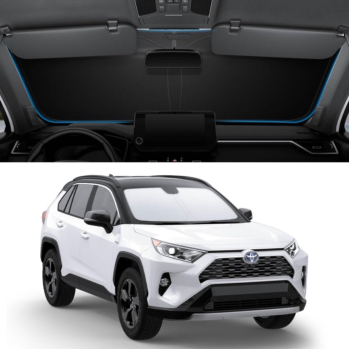 Spigen ZeroGap Windshield Sunshade for All Tesla Model Y & 3