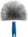 Unger Cobweb & Corner Duster – Dusters for Cleaning, Compatible with Telescopic Poles, Dusting Tools, Great for Ceilings, Moldings, HVAC & Floor Vents, and Corners, White/Black