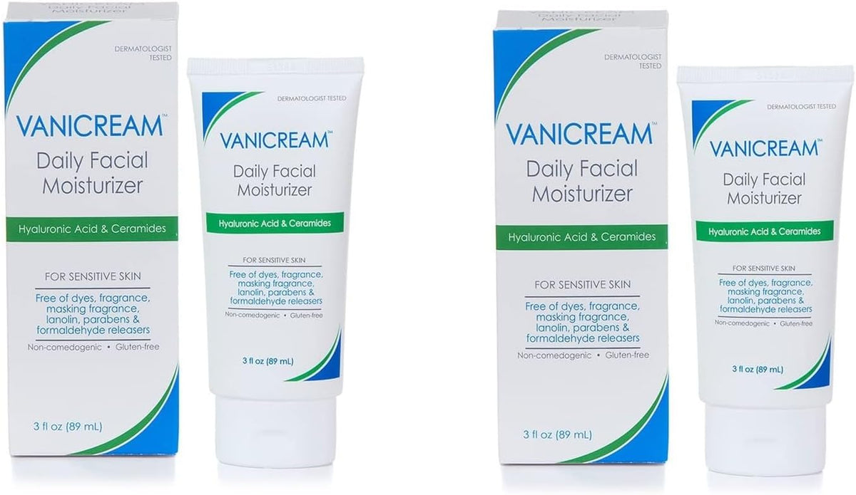Vanicream Daily Facial Moisturizer, Lightweight, Non-Greasy, 3 Fl Oz