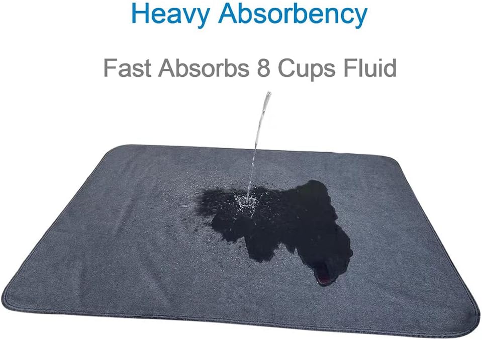 Peepeego Non-Slip Dog Pad 72"x72", Washable Pee Pad Waterproof for Training, Whelping