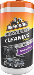 Armor All Heavy Duty Cleaning Wipes, Disposable Car Wipes (75 Count)