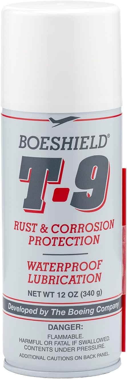BOESHIELD T-9 Rust & Corrosion Protection/Inhibitor and Waterproof Lubrication, 12 oz.