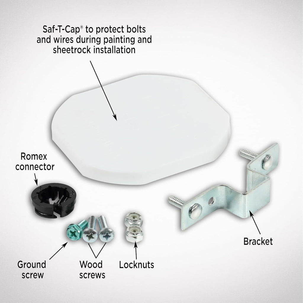 Westinghouse 0110000 Saf-T-Brace Ceiling Fan Mounting Brace, Silver