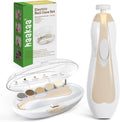 haakaa Electric Baby Nail File, LED Light Baby Nail Trimmer, Green