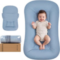Baby Lounger, Infant Nest for Newborn Supervised Awake Use (Navy Blue)