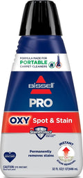 Bissell Professional Spot and Stain + Oxy Portable Machine Formula, 32 oz, Single, 32 Fl Oz