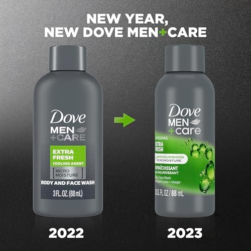 DOVE MEN Refreshing Extra Fresh Body Wash for Men 3 oz
