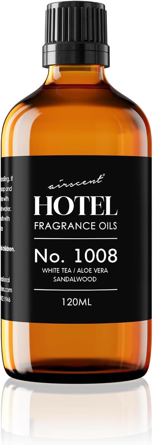 AirScent Hotel Diffuser Oil No. 1008 - White Tea, Aloe Sandalwood - 10 mL