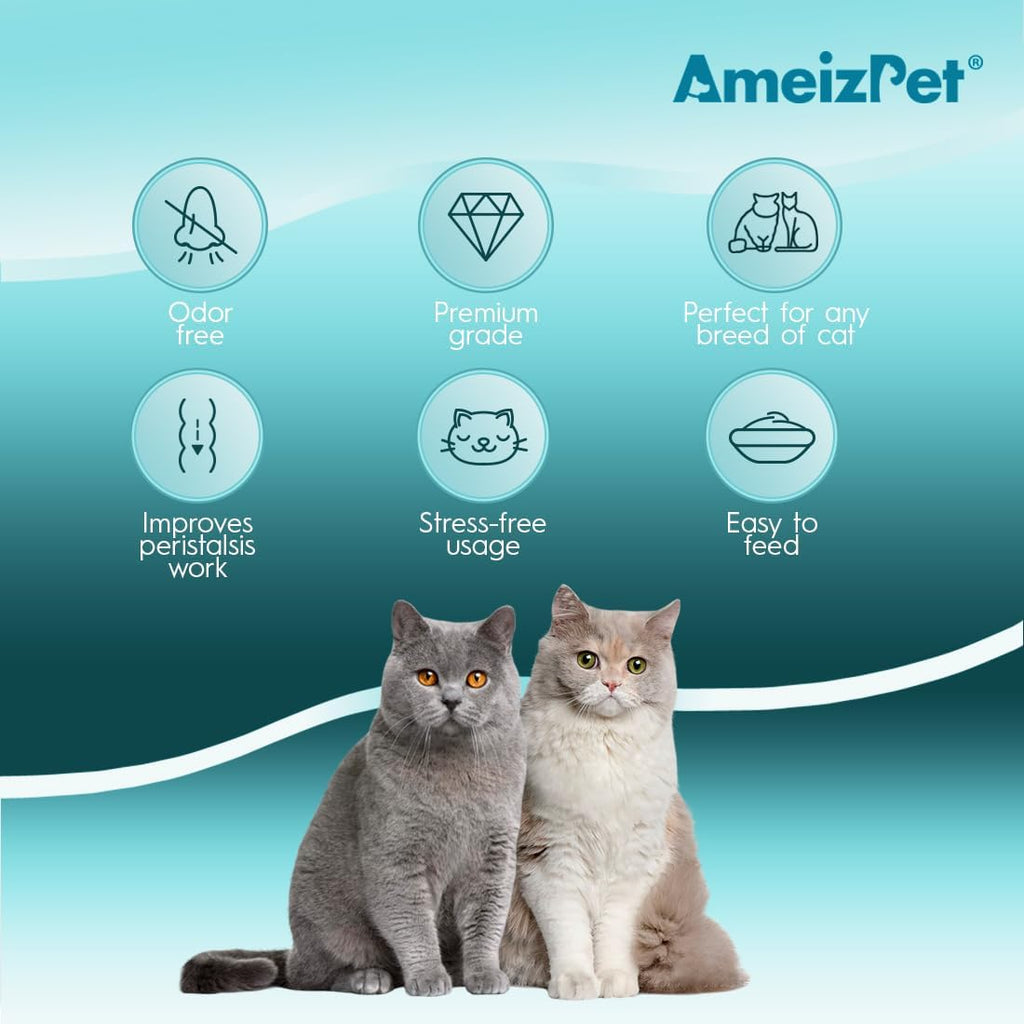 AmeizPet Hairball Remedy for Cats, Beef Flavour, 4.23 Oz (120g)