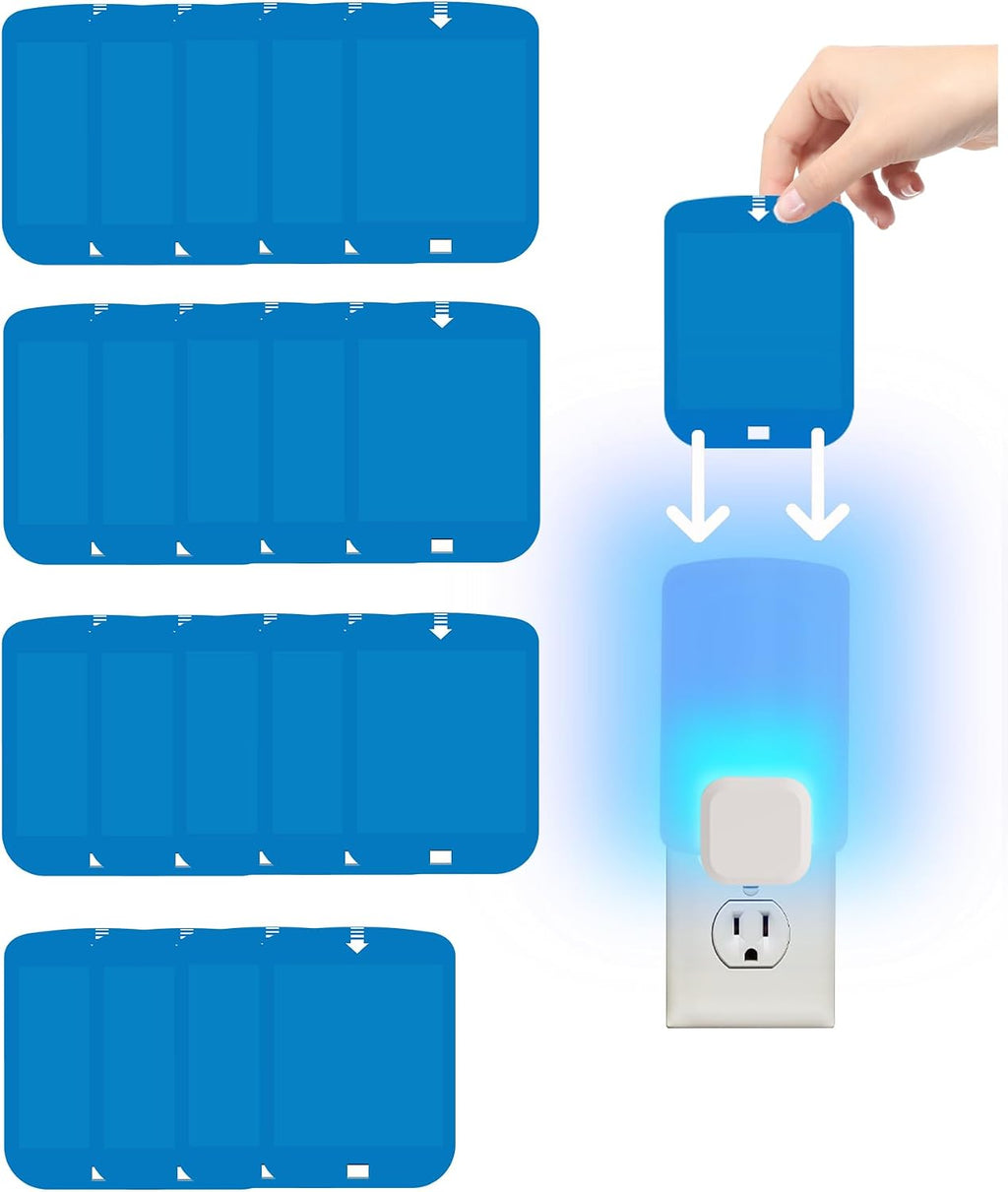 20 Pack Refill Cartridges for Stem Flying Insect Light Trap, Replacement Glue Card Compatible with Wondercide Indoor Plug-in Blue Light Trap for Fly Bug Mosquito Gnat