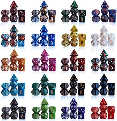 CiaraQ 182pcs Polyhedral Dice Set for Dungeon and Dragons MTG Table Games