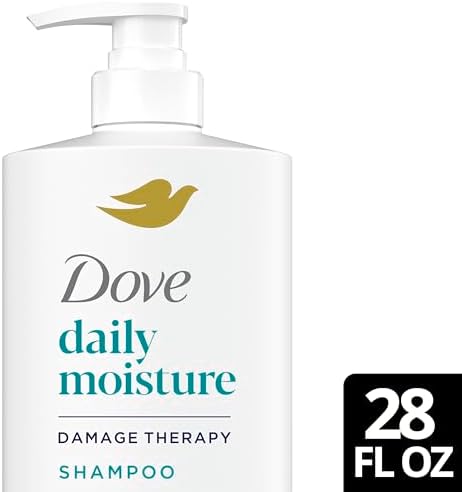 Dove Daily Moisture Shampoo for Dry Hair with Hyaluronic Serum 28oz