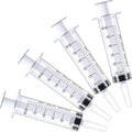 10ml Syringe for Liquid, 10cc Syringes Without Needle, Individually Wrapped, Pack of 12
