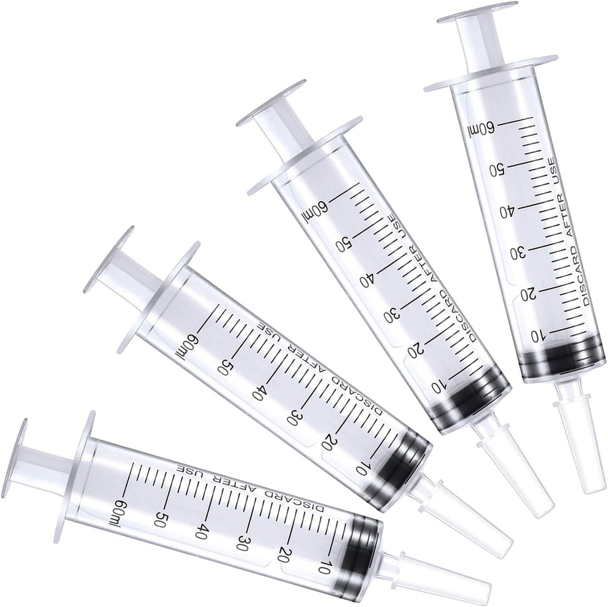 10ml Syringe for Liquid, 10cc Syringes Without Needle, Individually Wrapped, Pack of 12