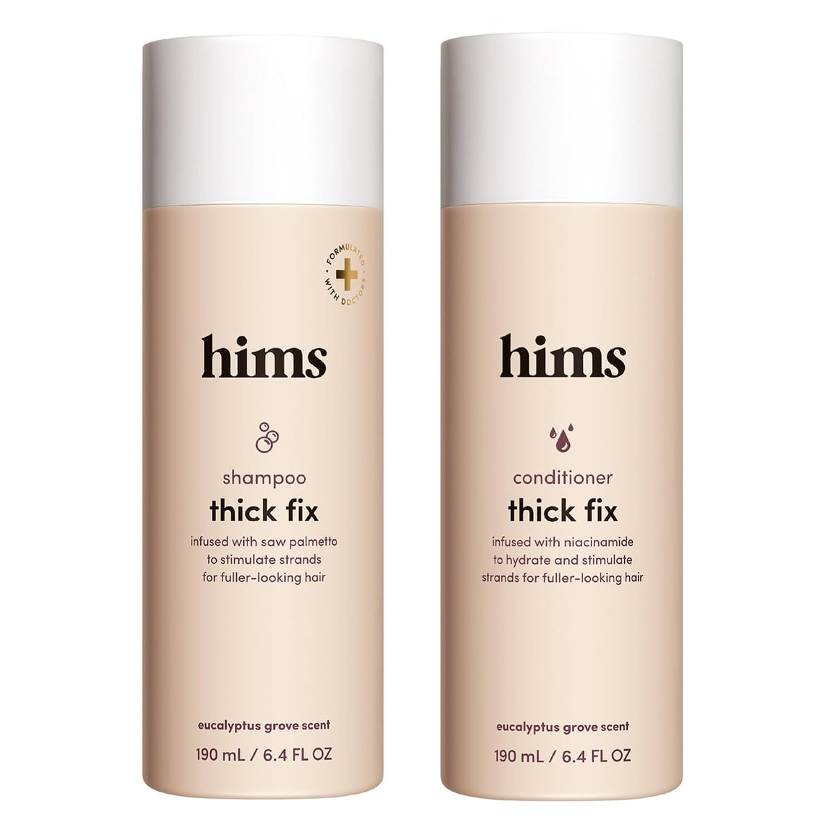 hims Thick Fix Shampoo & Conditioner, Saw Palmetto, Eucalyptus, 6.4 fl oz