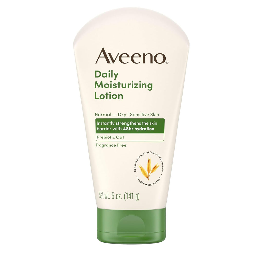Aveeno Daily Moisturizing Body Lotion, Fragrance-Free, 5 oz