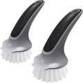 MR.SIGA Pot and Pan Cleaning Brush, Dish Brush for Kitchen, Gray, Pack of 2