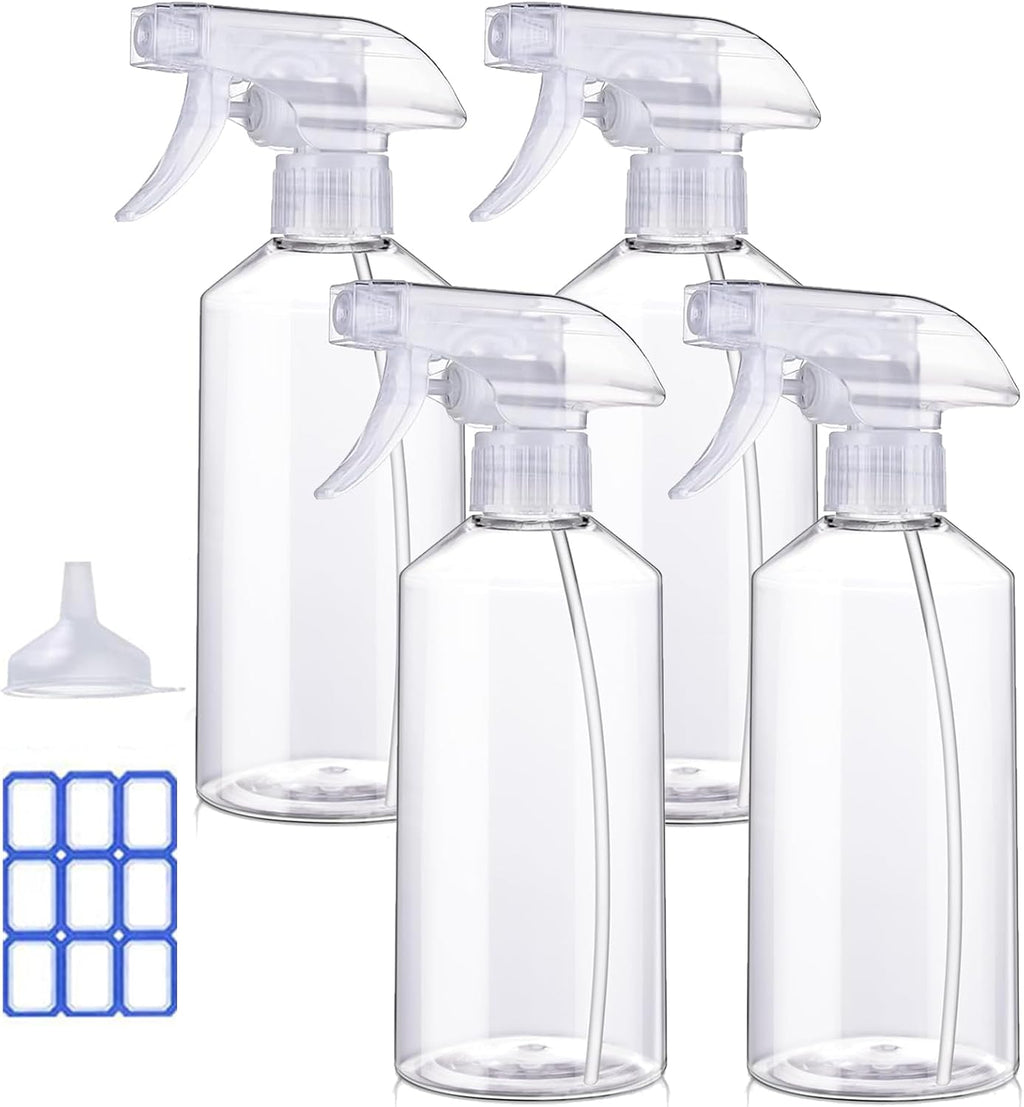 Spray Bottles 16.9oz/2Pack - Premium Adjustable Spray Bottles for Cleaning