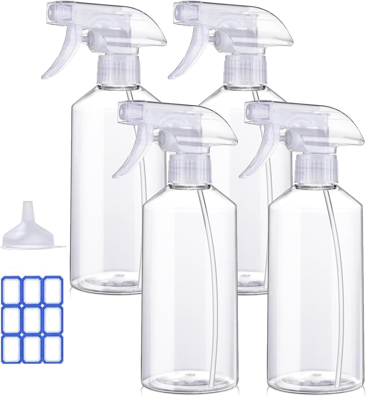 Spray Bottles 16.9oz/2Pack - Premium Adjustable Spray Bottles for Cleaning
