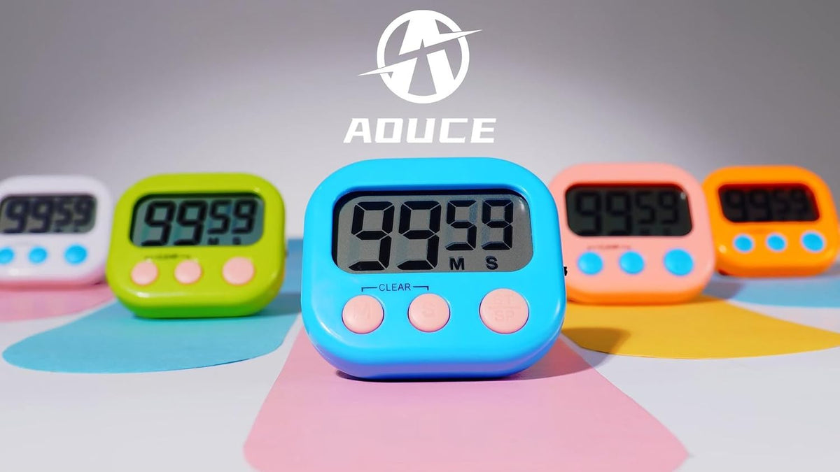 Digital Timer for Kids Classroom Timers for Teachers 2 Pack Blue Green