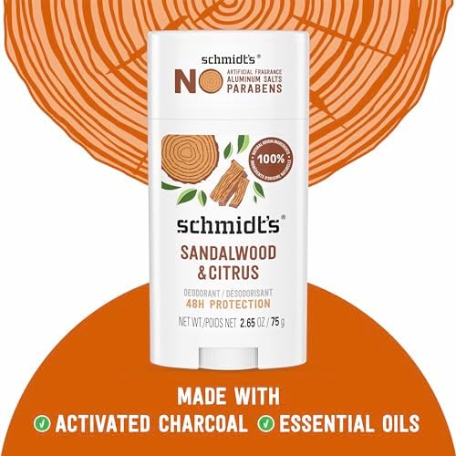 Schmidt's Aluminum Free Natural Deodorant Sandalwood & Citrus 2.65 oz 2 ct
