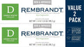Rembrandt Deeply White + Peroxide Whitening Toothpaste, Peppermint Flavor, 3.5-Ounce (Pack of 2) (Packaging may Vary)