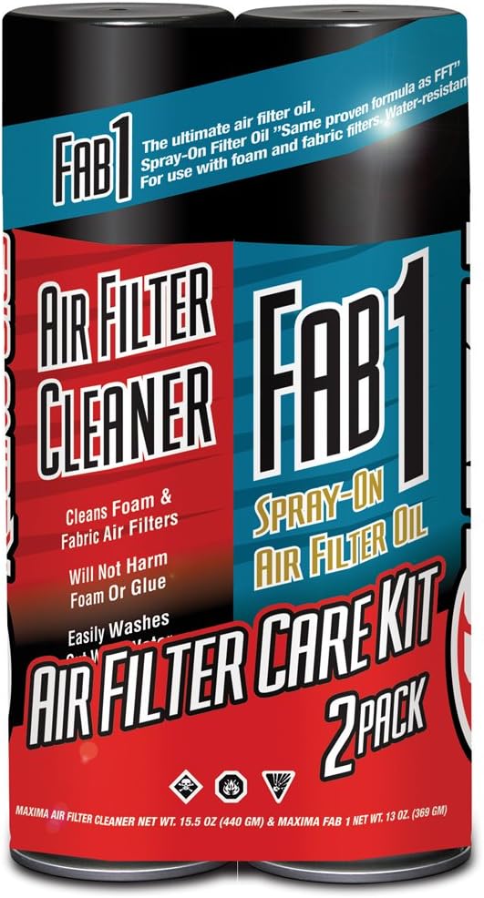 Maxima Racing Oils Air Filter Maintenance Aerosol Combo Kit, (Pack of 2)
