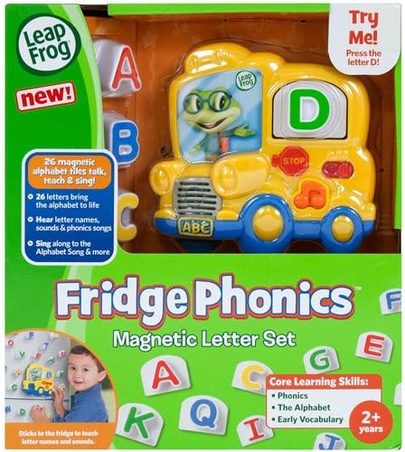 LeapFrog Fridge Phonics Magnetic Letter Set, Yellow