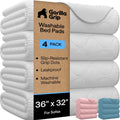 GORILLA GRIP Washable Reusable Underpads, 52x34 White