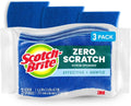 Scotch-Brite Zero Scratch Scrub Sponge, 3 Pack