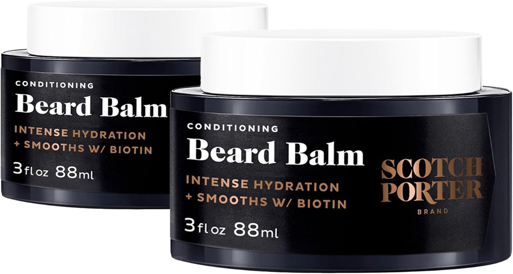 Scotch Porter Conditioning Beard Balm for Men, Warm Spice & Musk